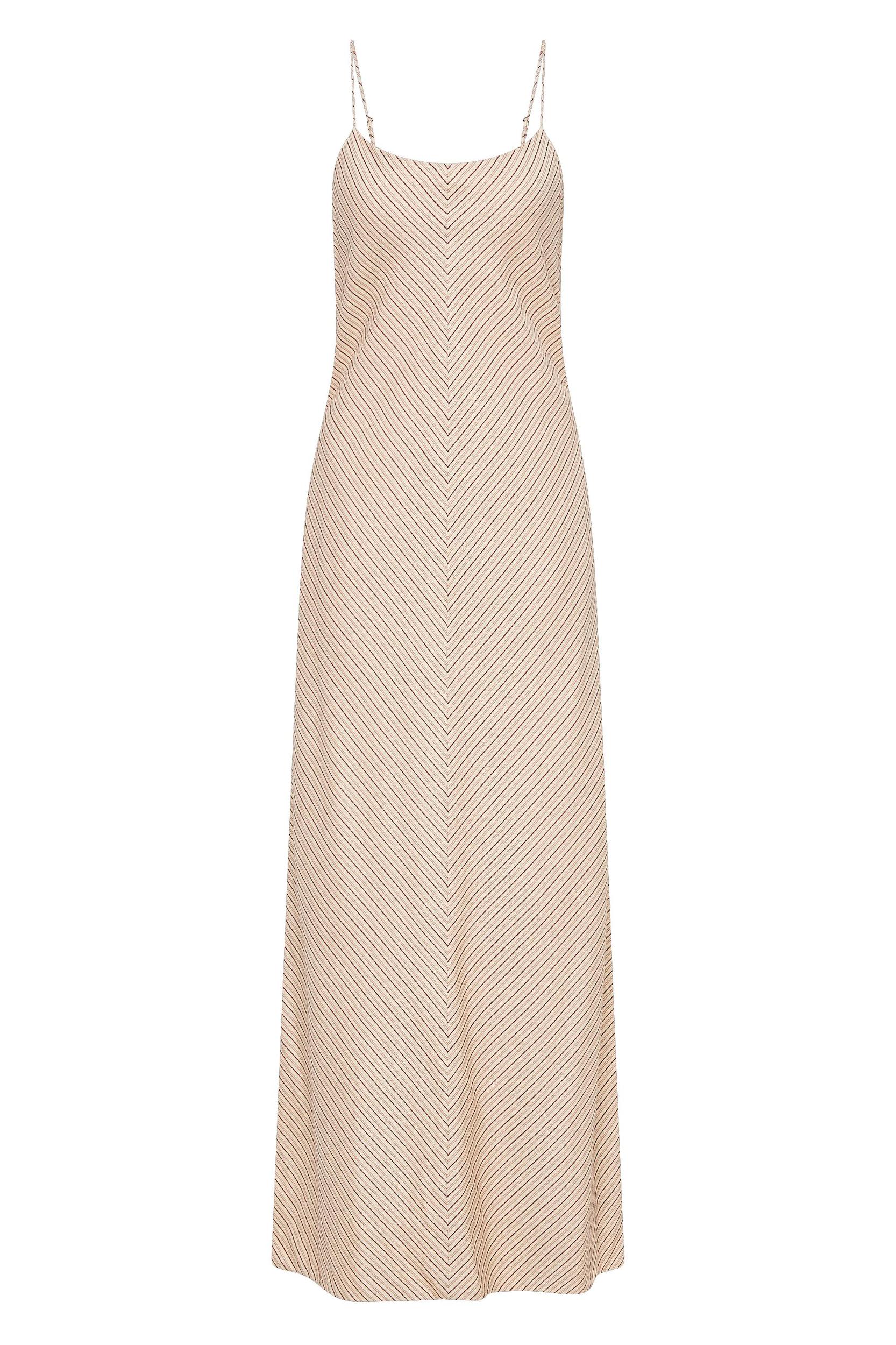 Elyna Maxi Dress Pinstripe Garnet Blush - Final Sale Product Image