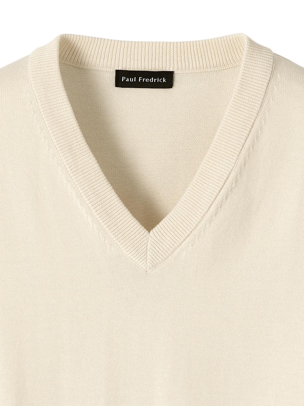 Supima Cotton Vest - Ivory Product Image