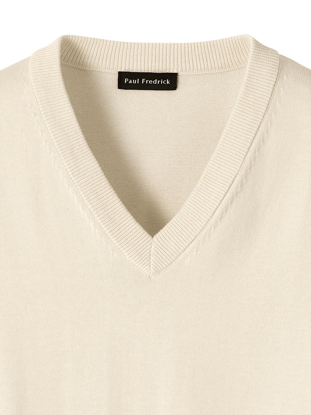 Supima Cotton Vest - Ivory Product Image