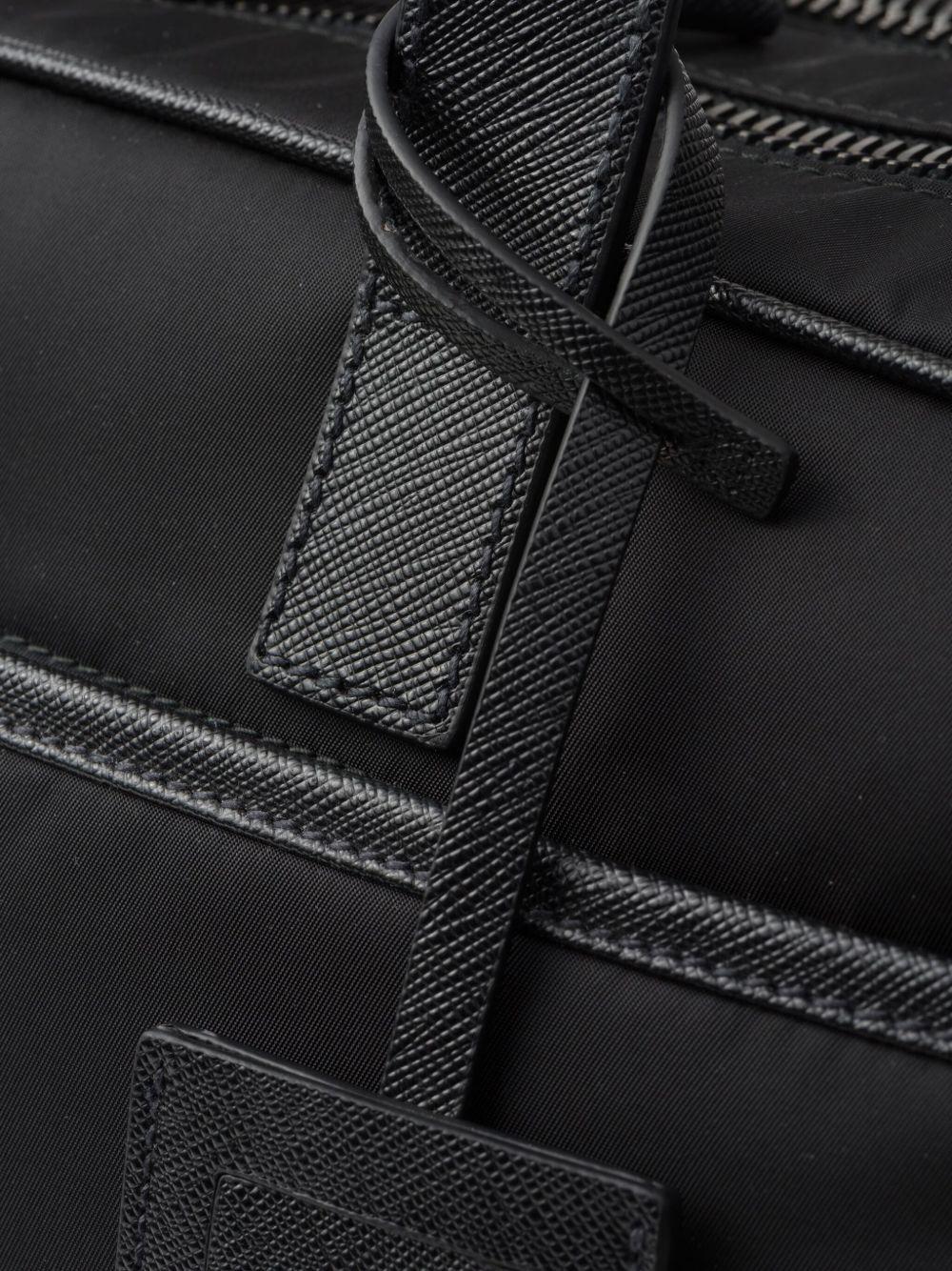 Re-Nylon Saffiano-leather laptop bag Product Image