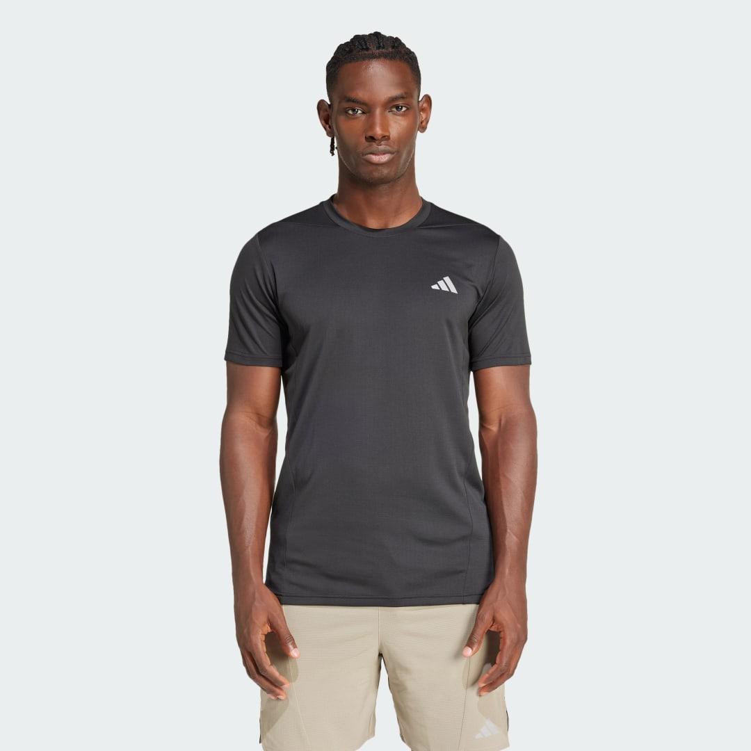 adidas Designed for Training HIIT HEAT.RDY Tee Glow Blue 2XL Mens Product Image