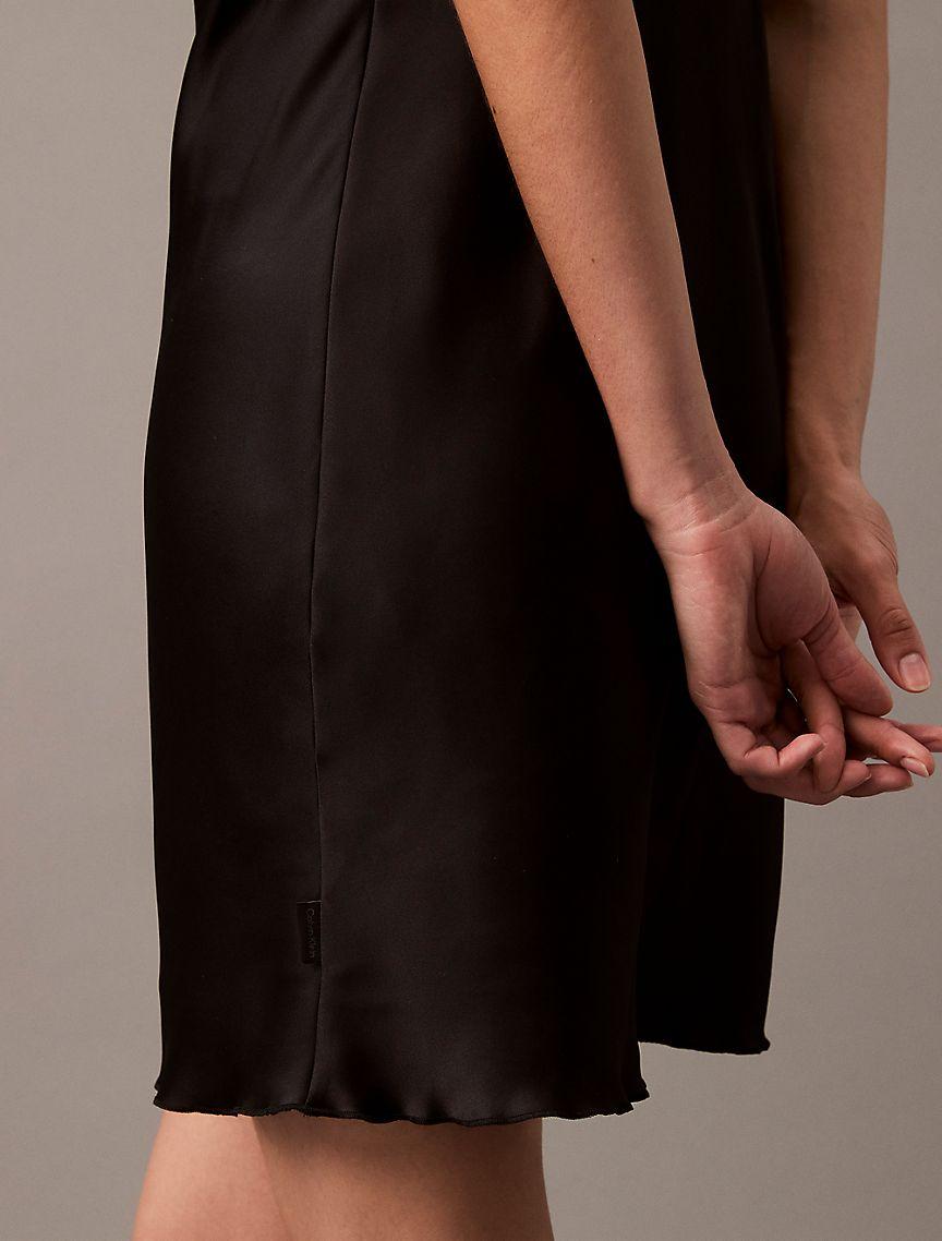 Satin Crossback Slip Dress Product Image