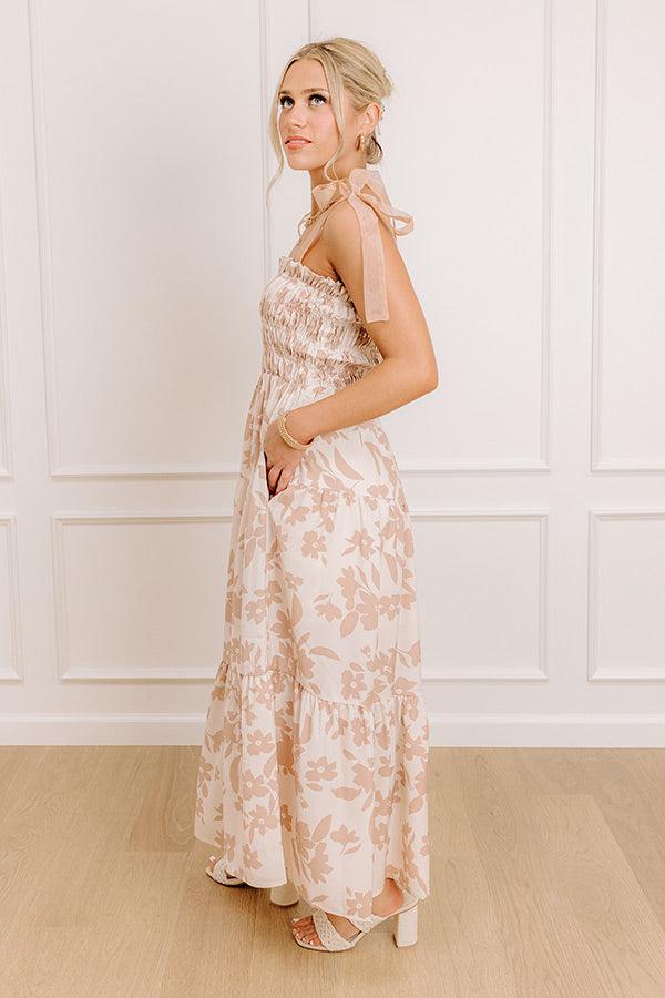 Happy Gatherings Floral Smocked Maxi Dress Product Image