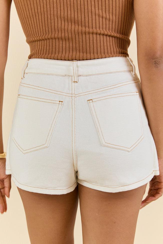 Reverb Radiance White Denim Skort FINAL SALE Product Image