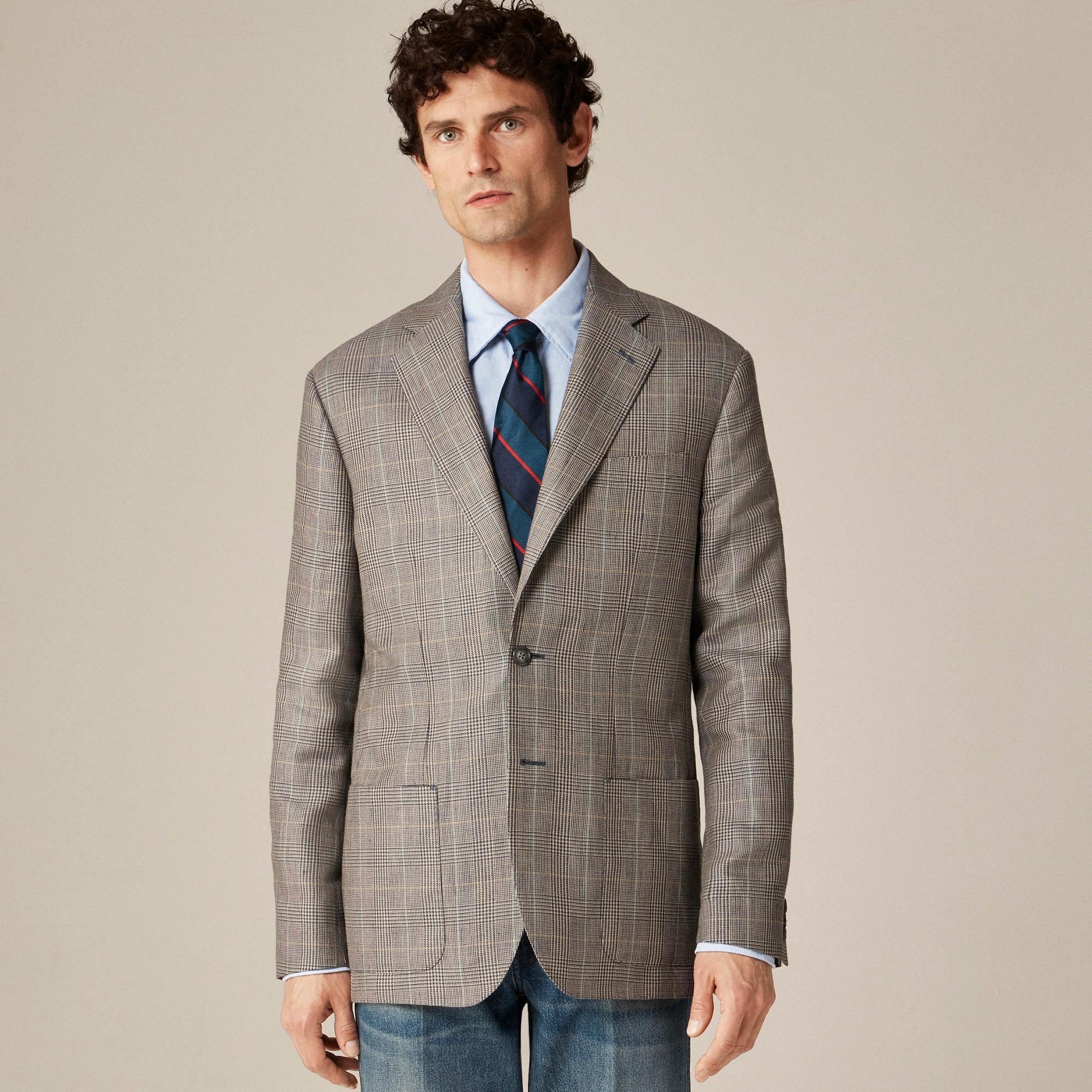 Blazer in English wool-linen blend Product Image