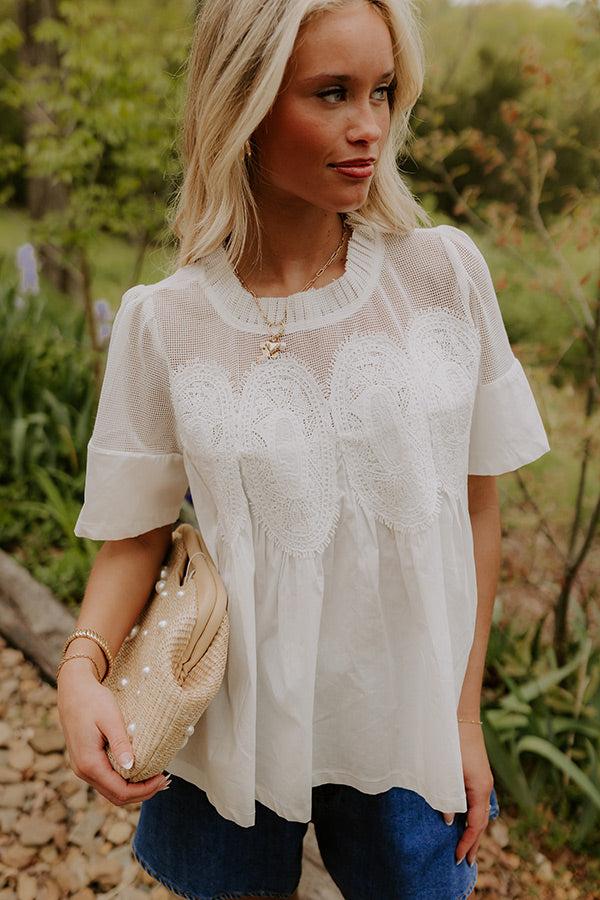 Charmed Life Knit Mesh Top Product Image