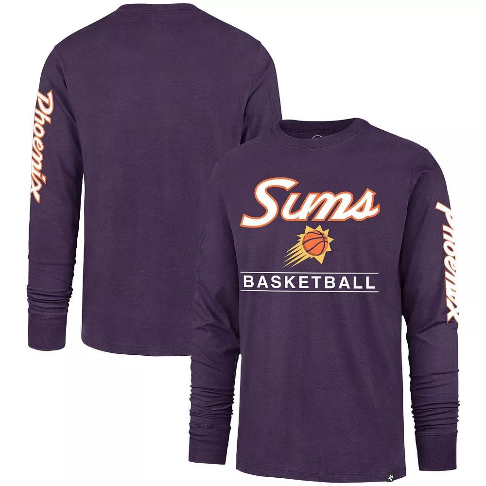 Men's '47 Purple Phoenix Suns 2023/24 City Edition Triplet Franklin Long Sleeve T-Shirt, Size: XL, Phx Purple Product Image