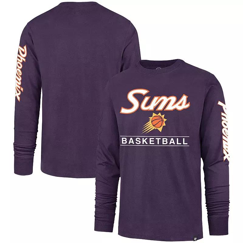 Men's '47 Purple Phoenix Suns 2023/24 City Edition Triplet Franklin Long Sleeve T-Shirt, Size: XL, Phx Purple Product Image