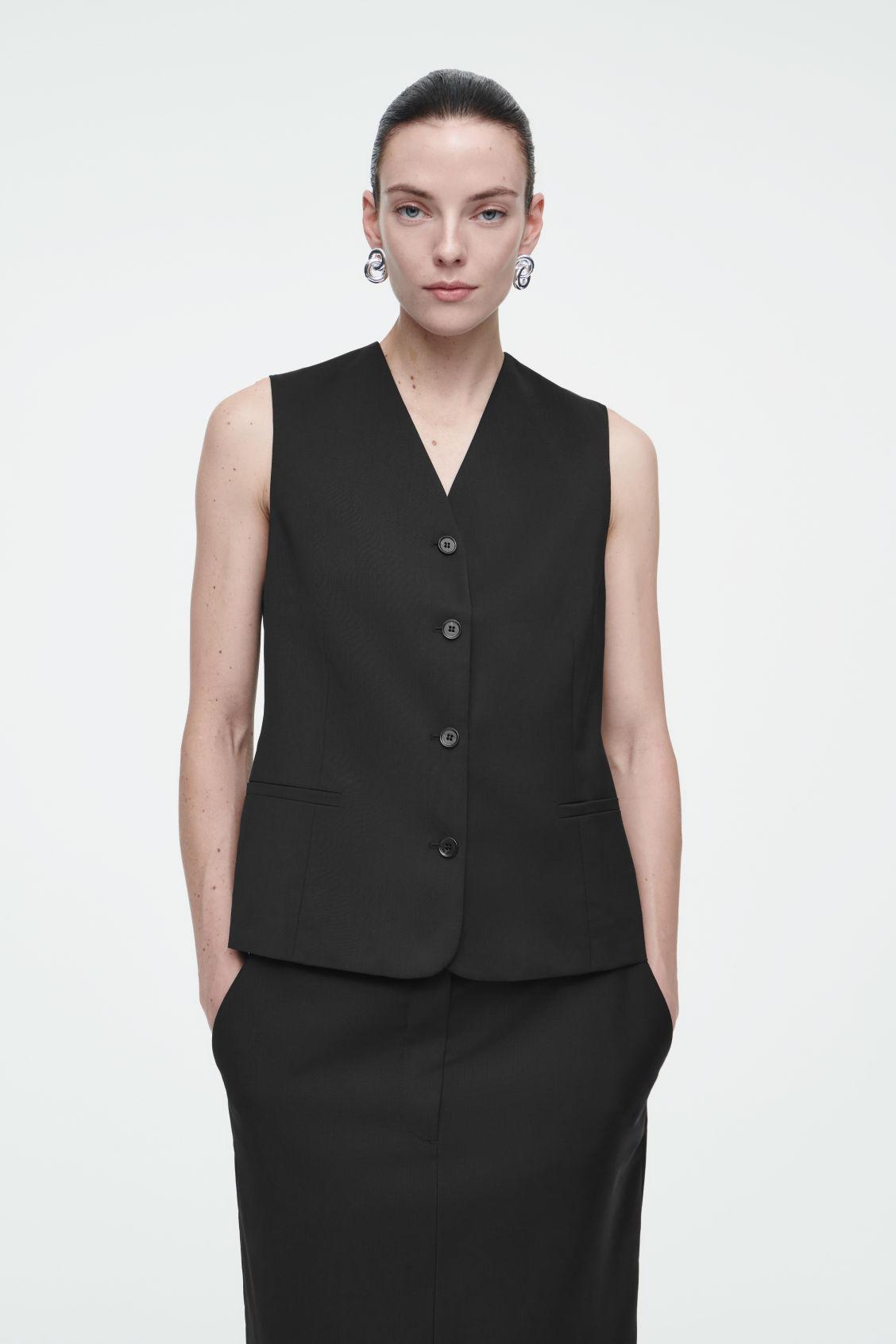 TAILORED WOOL VEST Product Image
