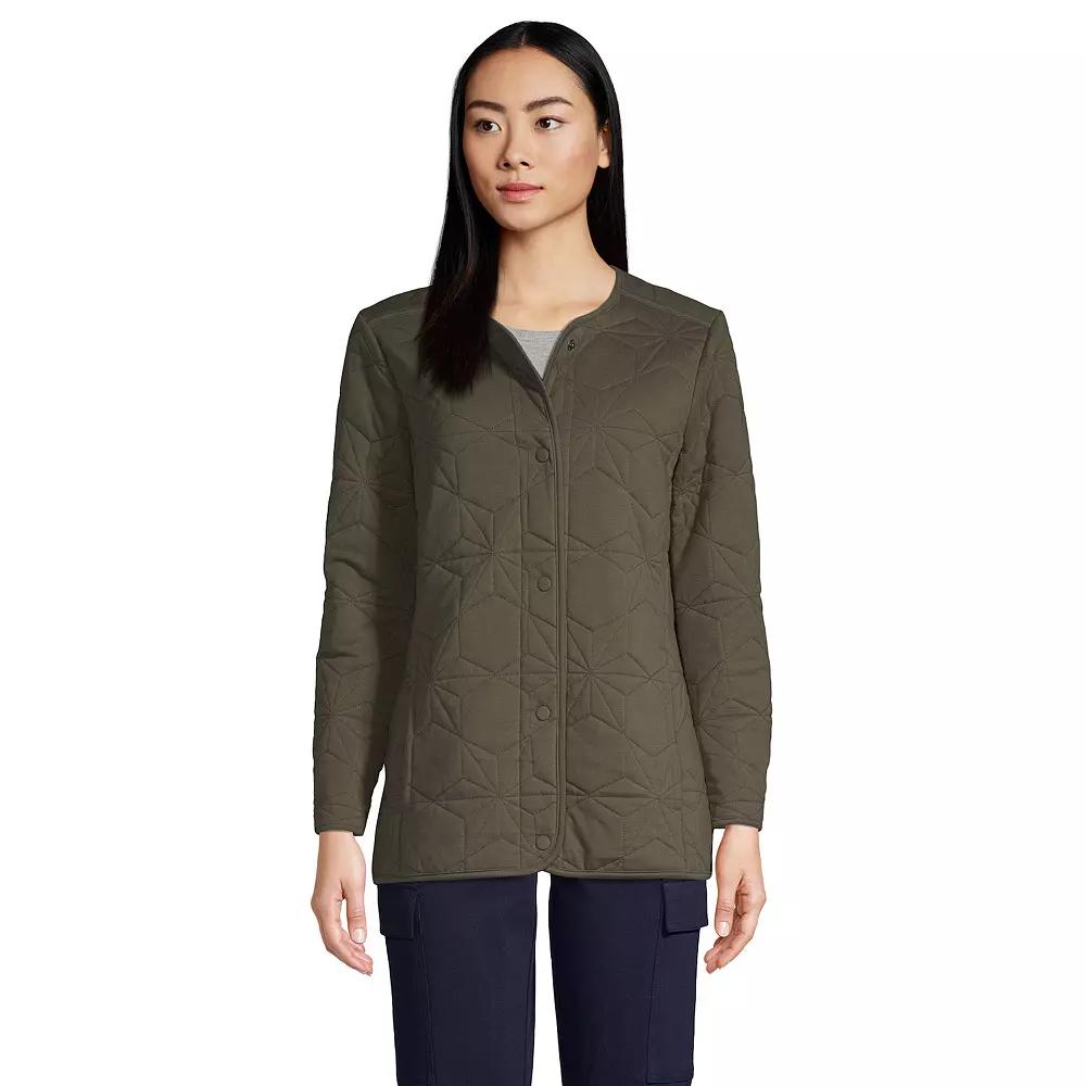 Women's Lands' End Insulated Cotton Long Jacket,  Product Image
