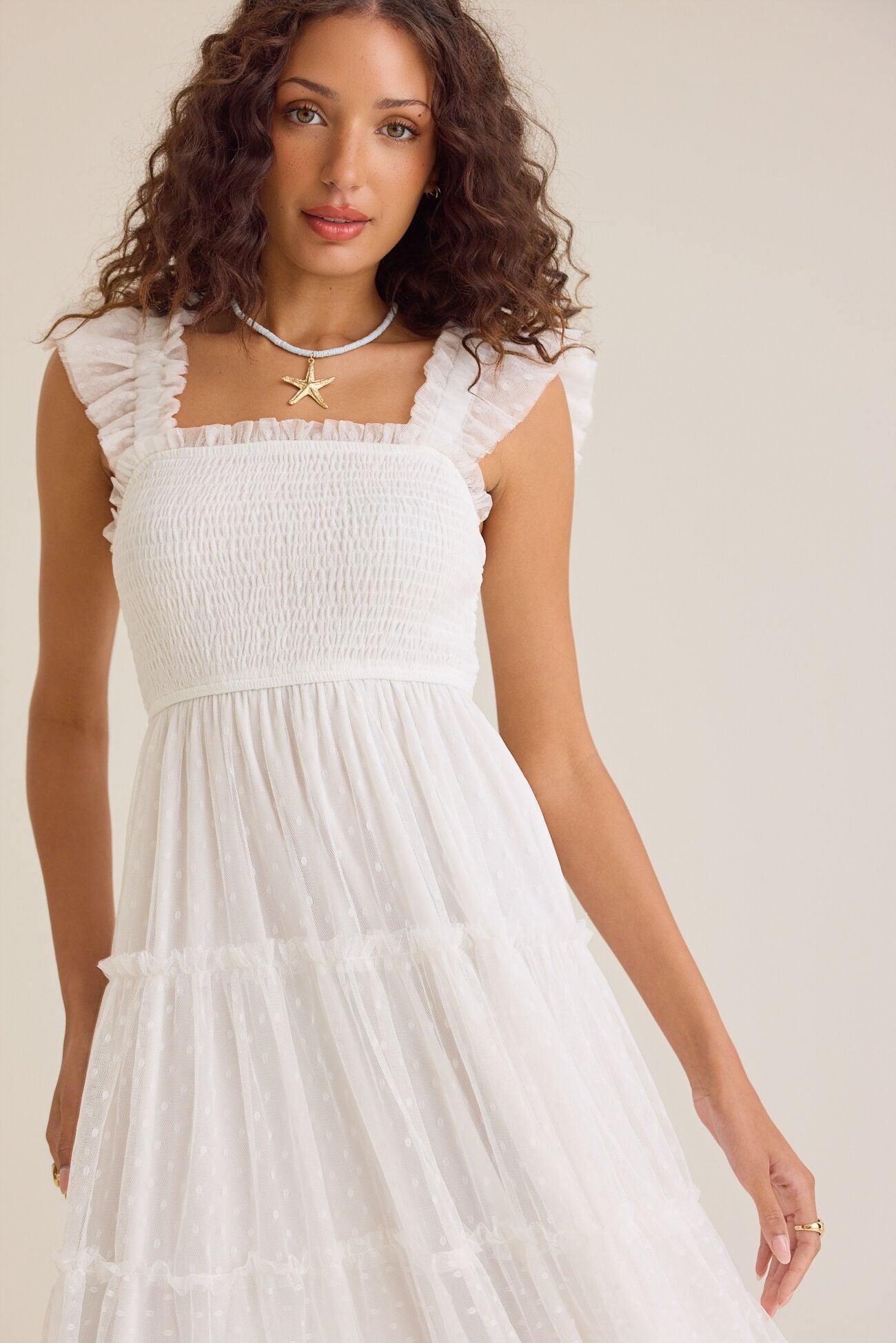 Karmen Clip Dot Maxi Dress Product Image