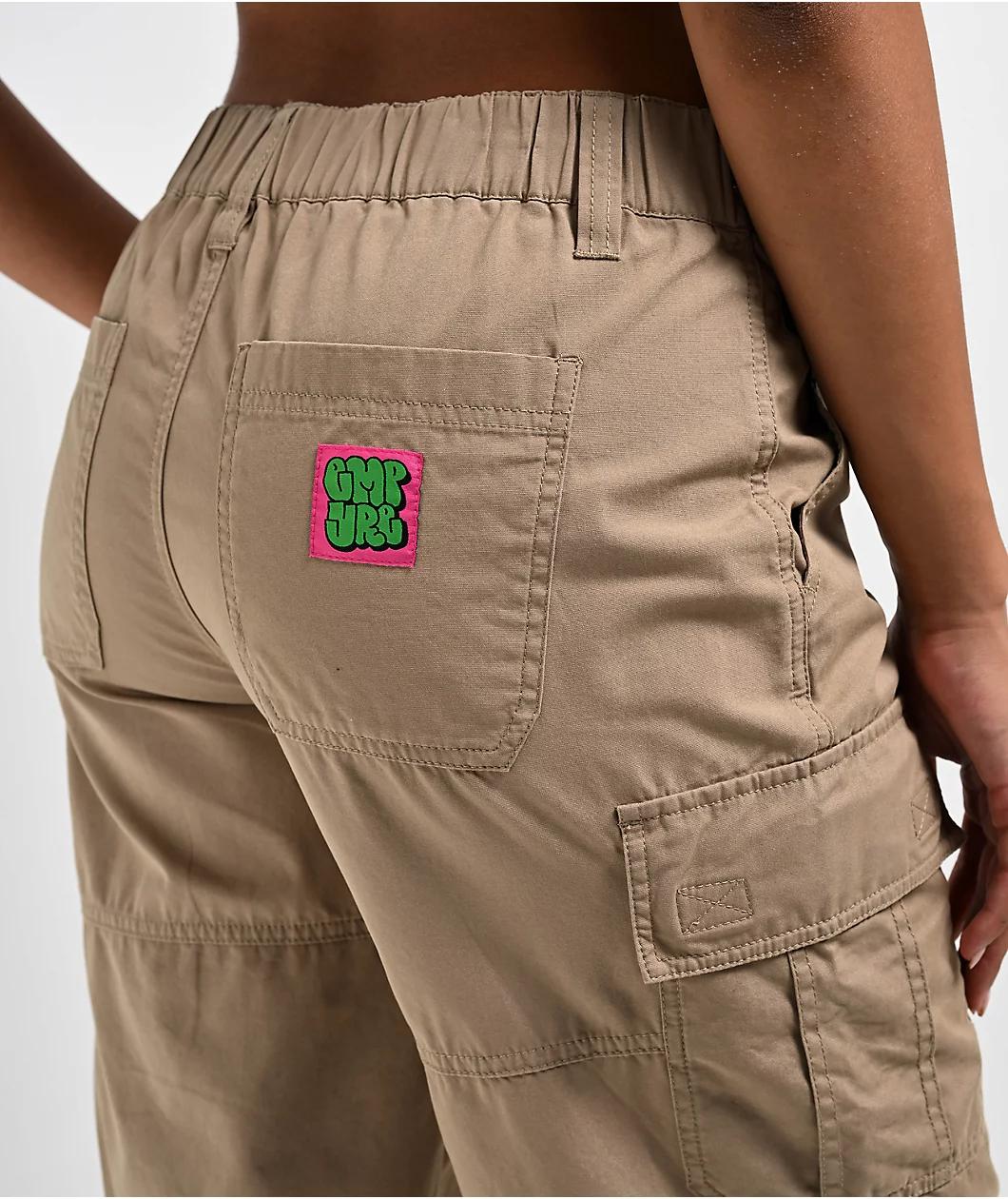 Empyre Loose Fit Dillon Khaki Cargo Shorts Product Image