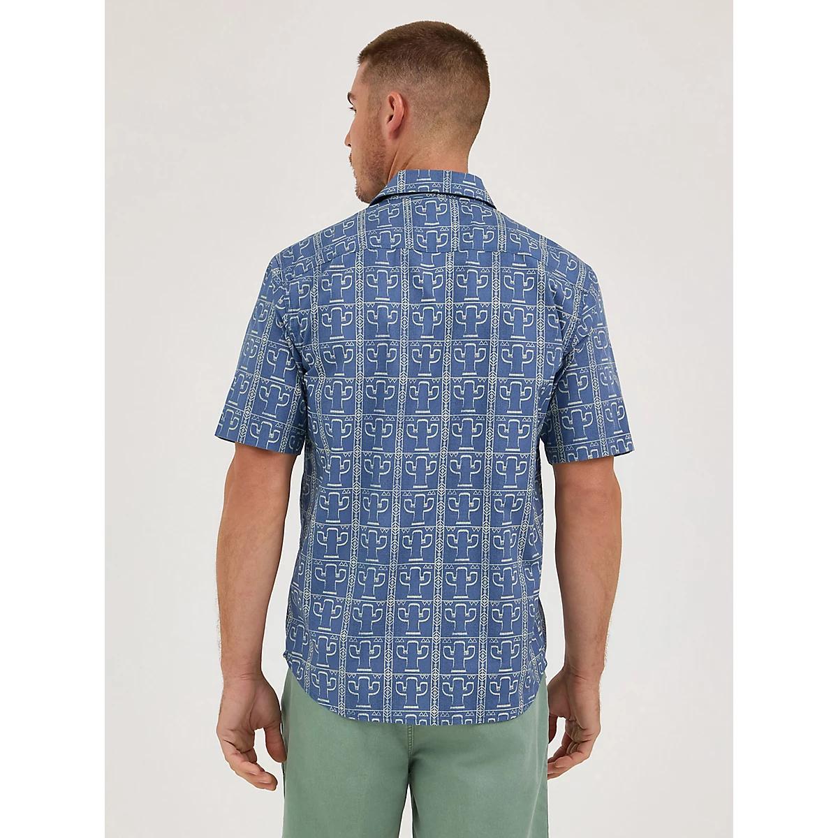 Men's Print Camp Shirt in Moonlight Cactus Product Image