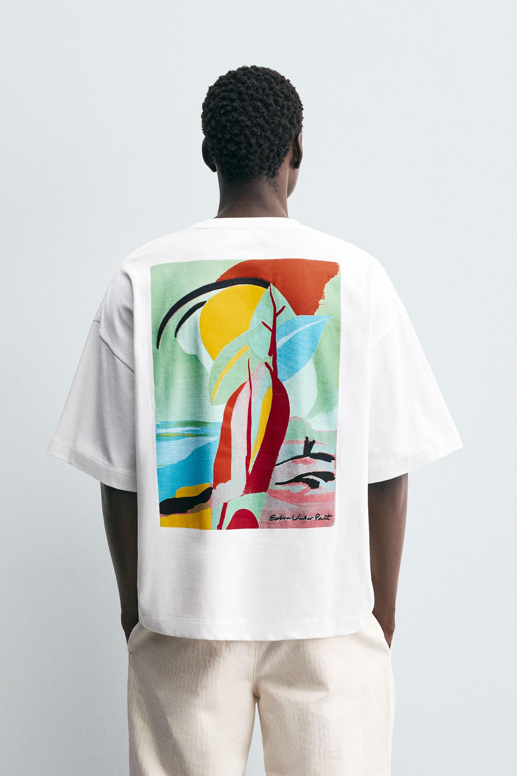 ABSTRACT PRINT T-SHIRT Product Image