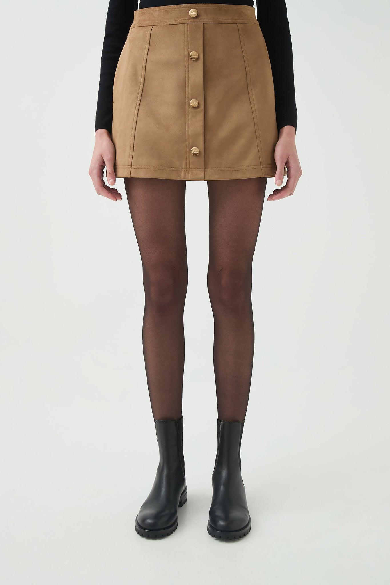 Calyx Vegan Suede Skirt Product Image