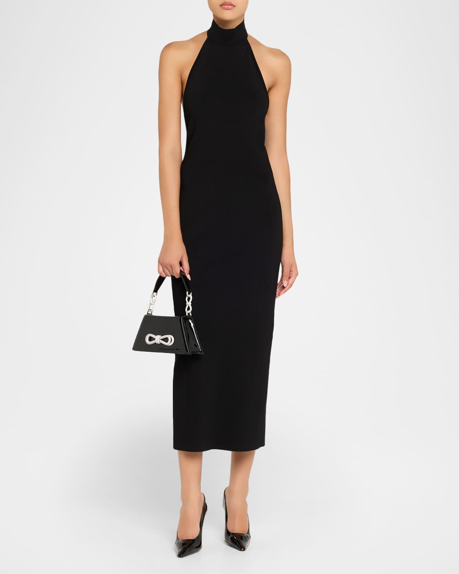 Samantha Double Bow Patent Leather Shoulder Bag Product Image