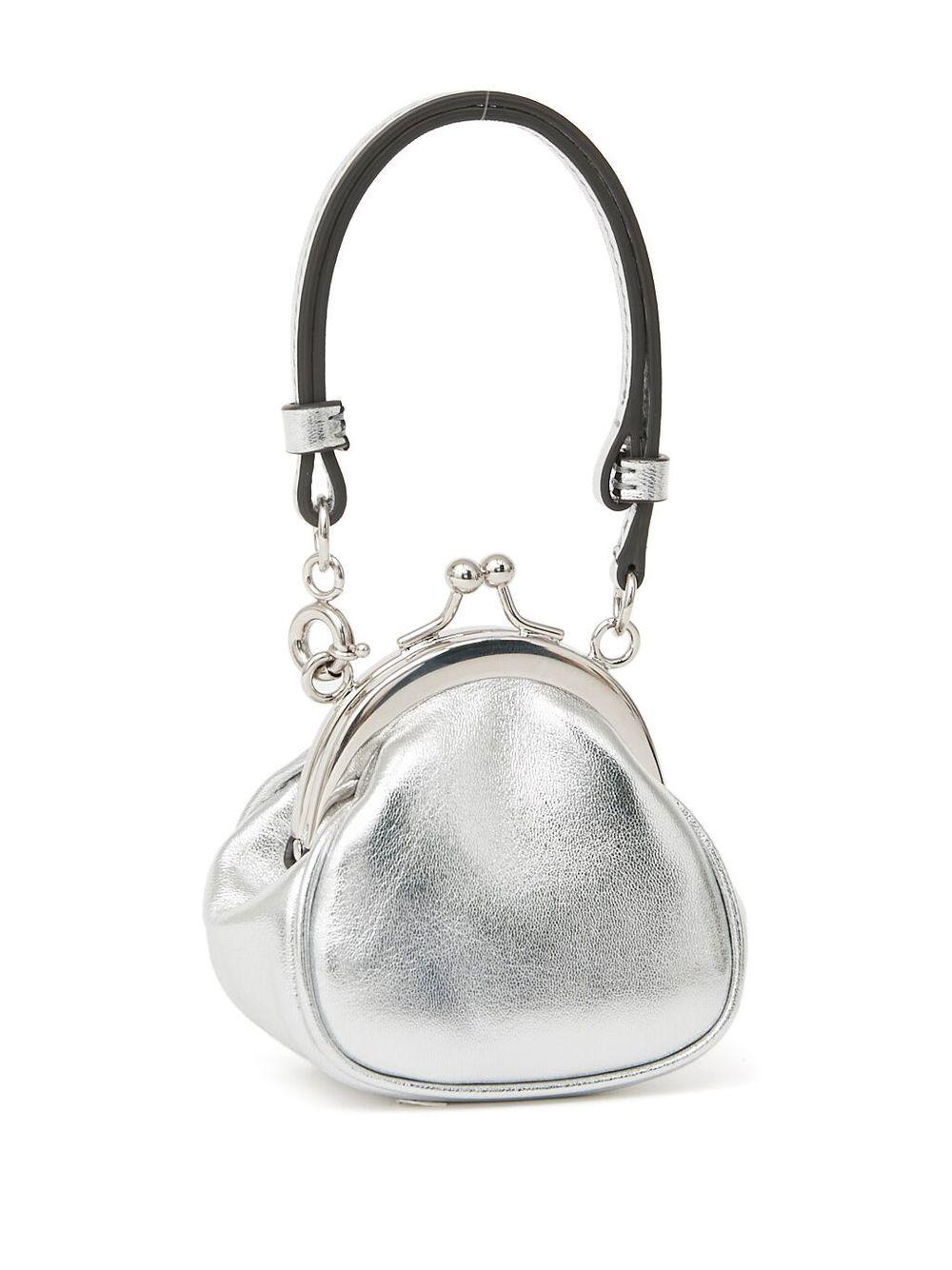 micro metallic clutch bag Product Image