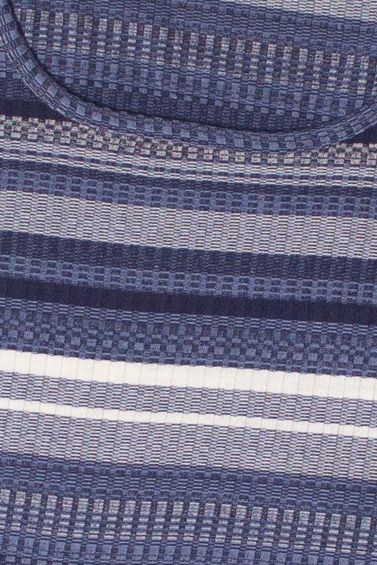 Striped Bell Long Sleeve Top Product Image