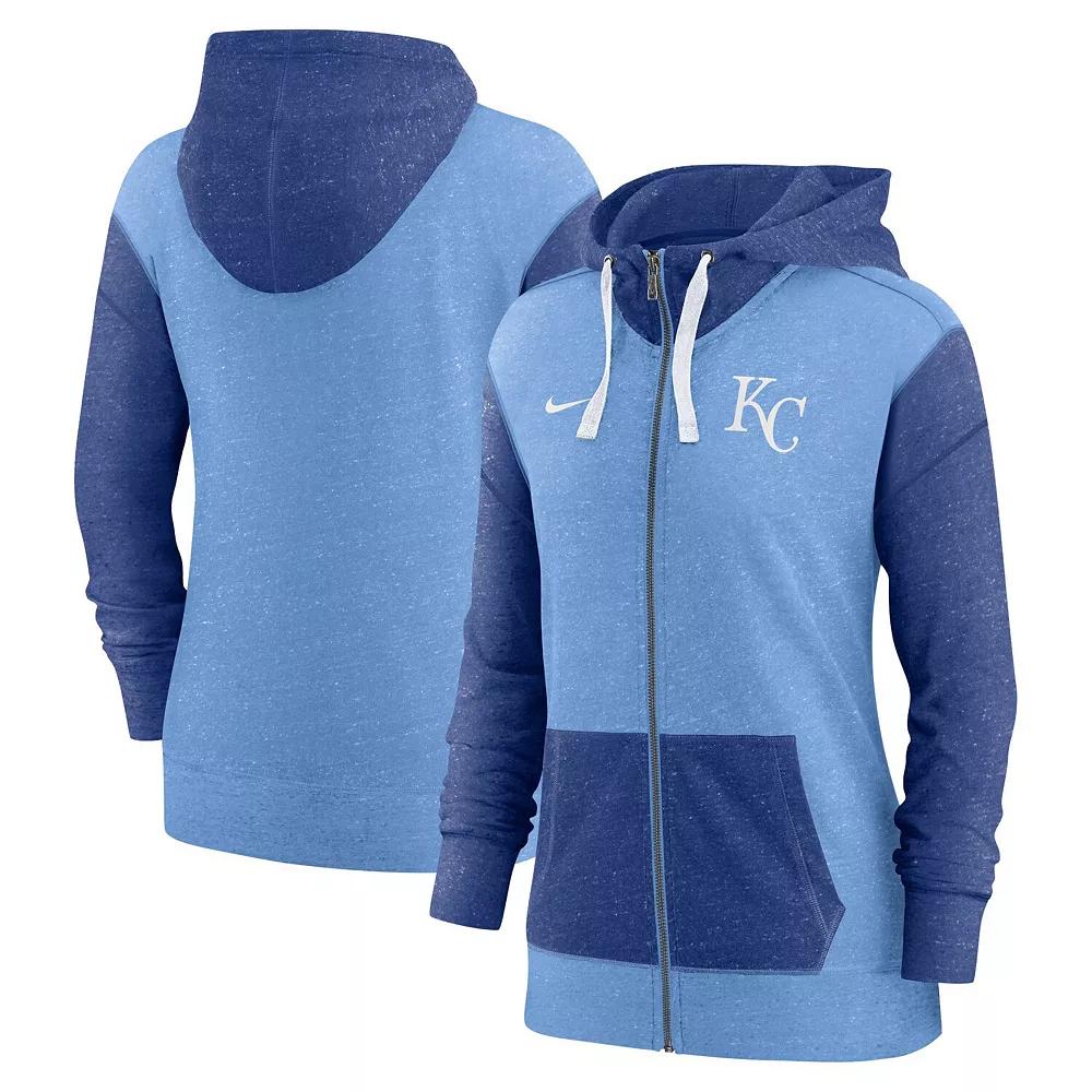 Women's Nike Light Blue Kansas City Royals Full-Zip Hoodie,  Product Image