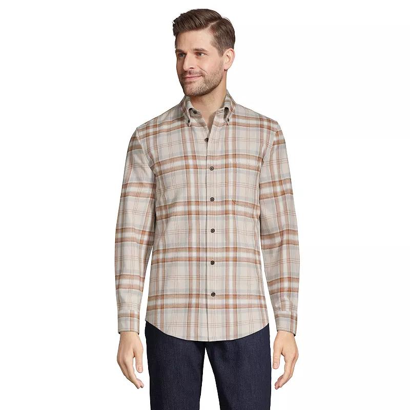 Men's Lands' End Traditional-Fit Flagship Flannel Shirt,  Product Image