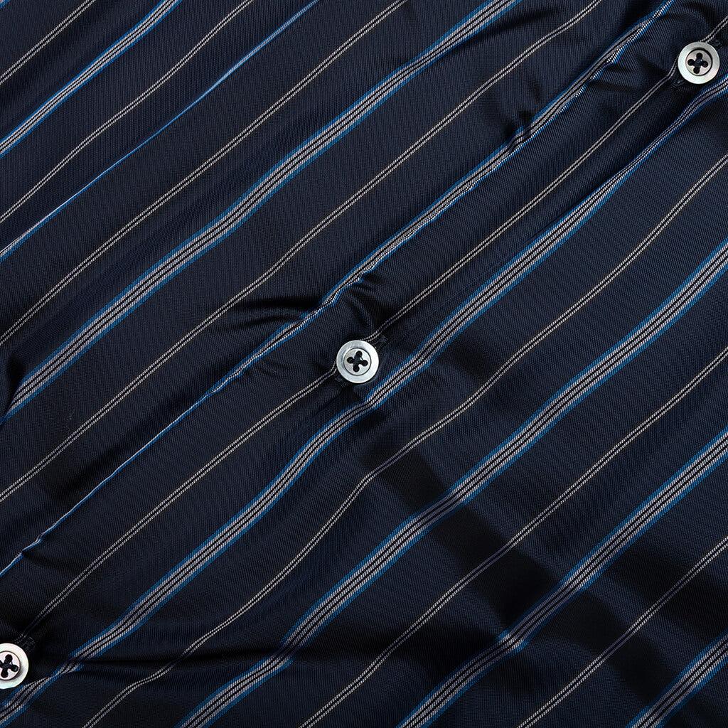 Padded Shirt - Navy Stripe Male Product Image