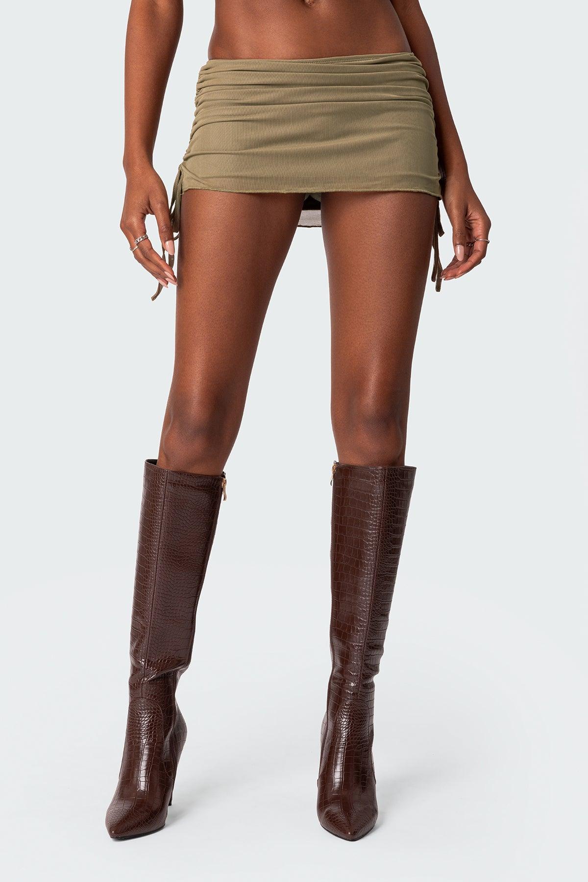 Joy Asymmetric Sheer Mesh Tube Top Product Image