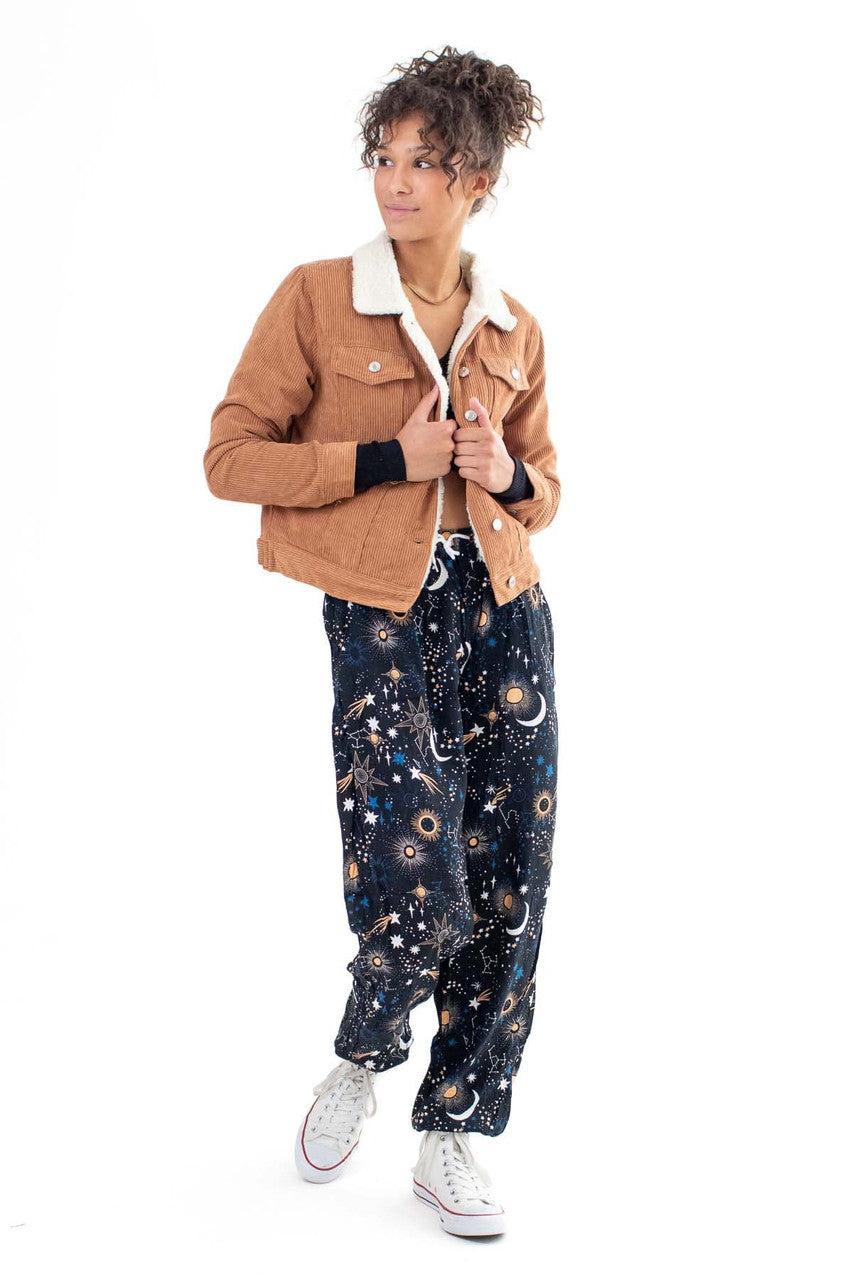 Brown Corduroy Trucker Jacket Product Image