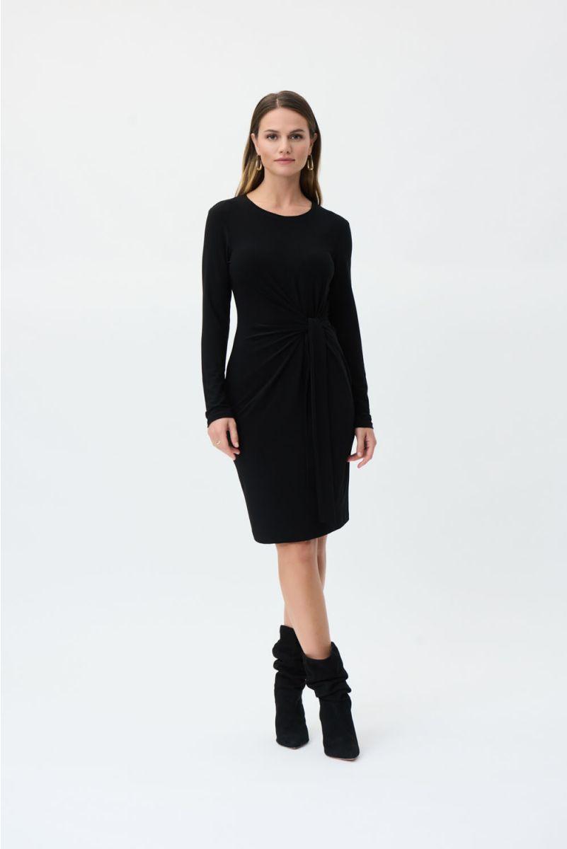 Side Tie Dress - Black 223288 Product Image