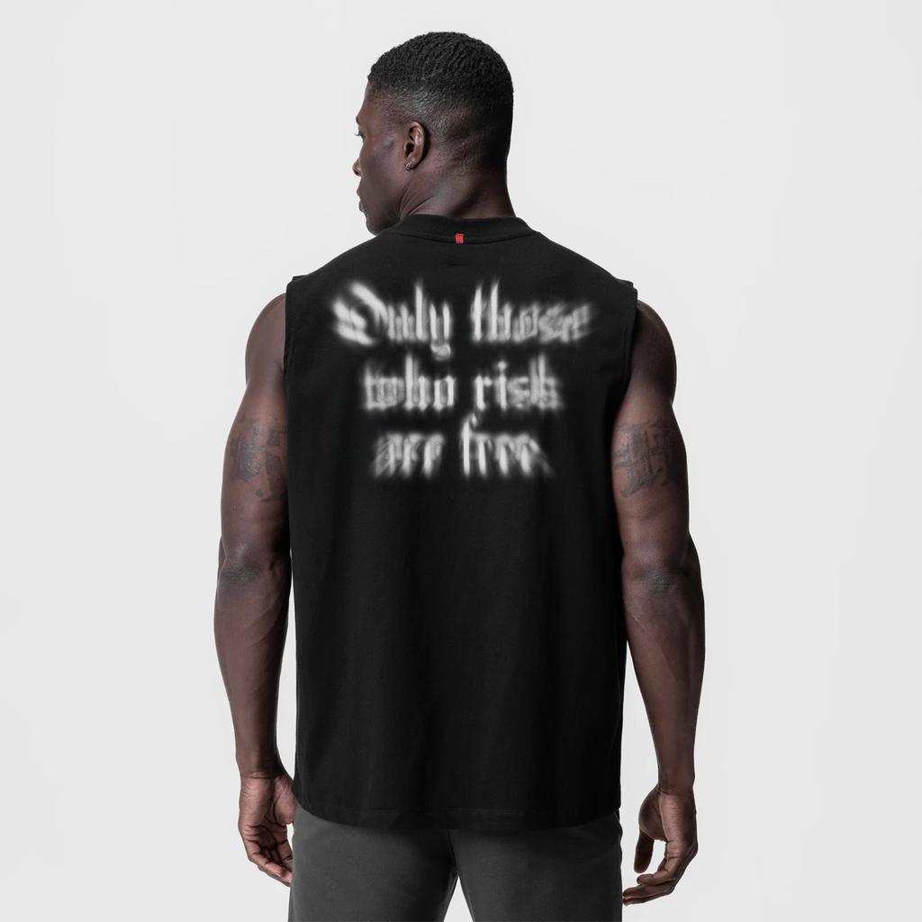 0807. Tech Essential™ Relaxed Cutoff - Black "Chaos Theory" Product Image