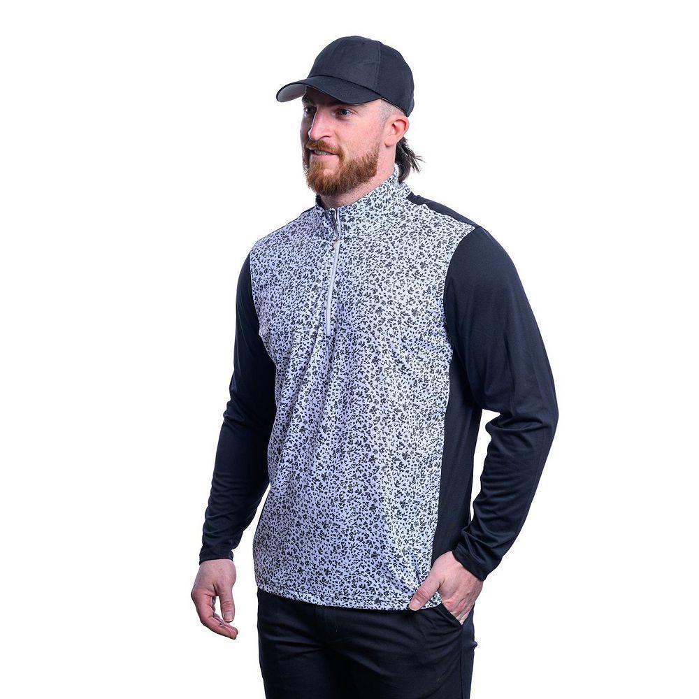 Men's Antigua Filter Quarter Zip Mock Pullover, Size: XL, Optic Product Image