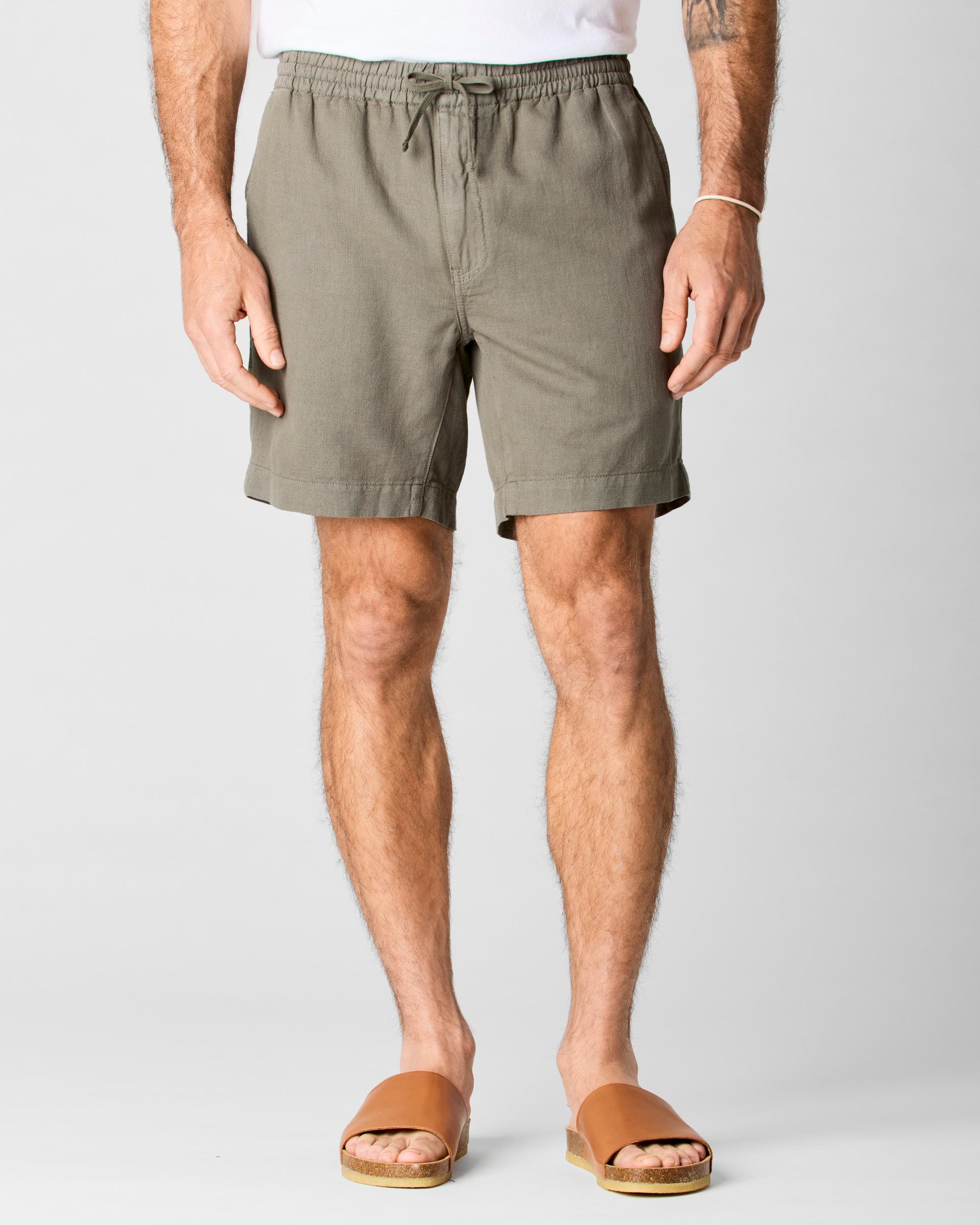 Cotton Linen Drawstring Short - 7" Product Image
