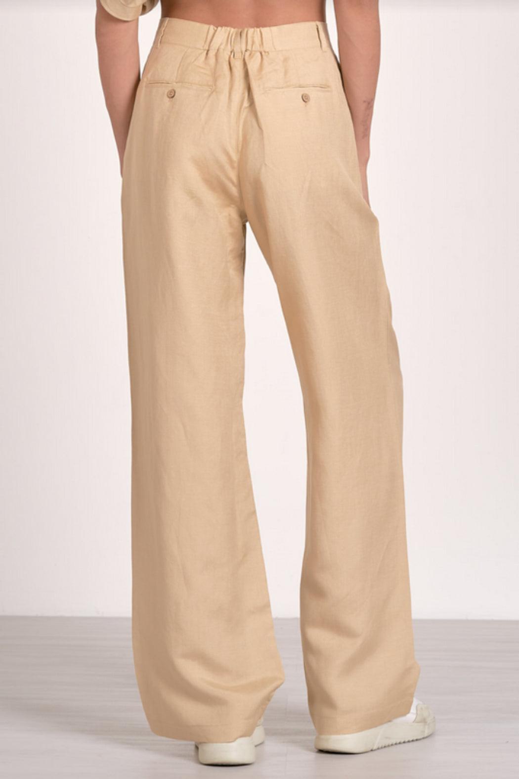 Khaki Pleated Slacks Product Image