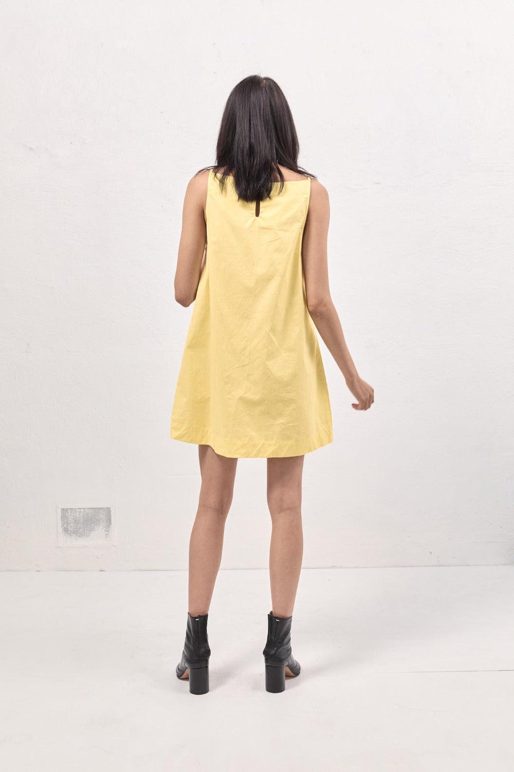 Tulli Mini Dress Lemon Product Image
