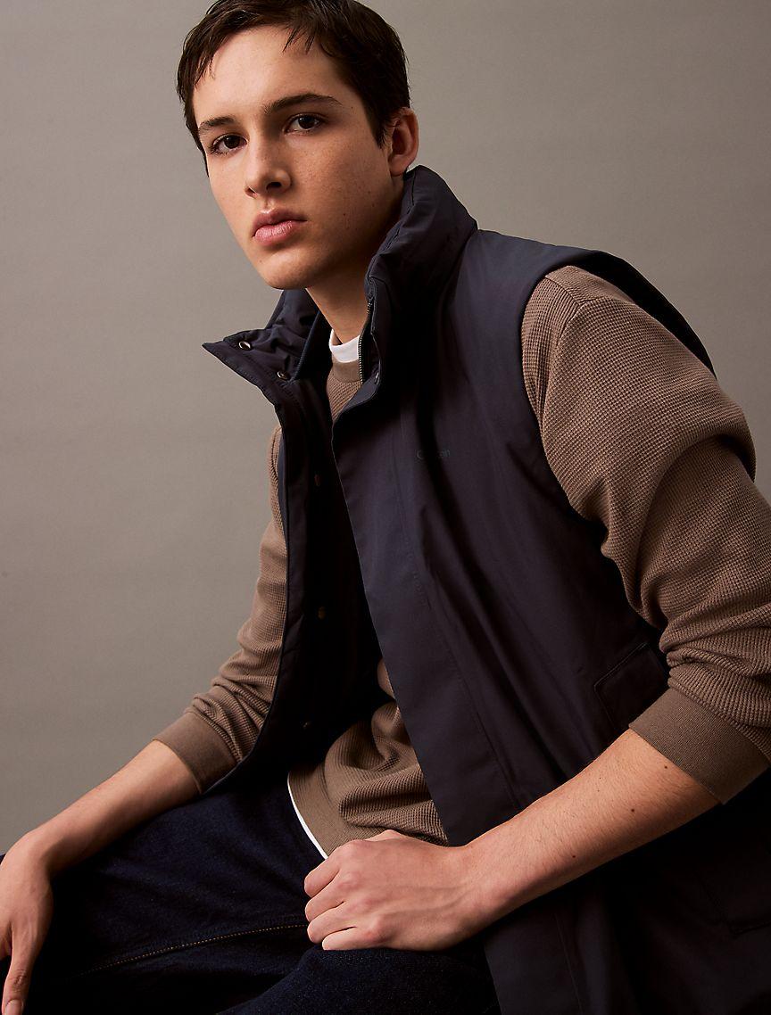 Tech Hooded Puffer Vest Product Image