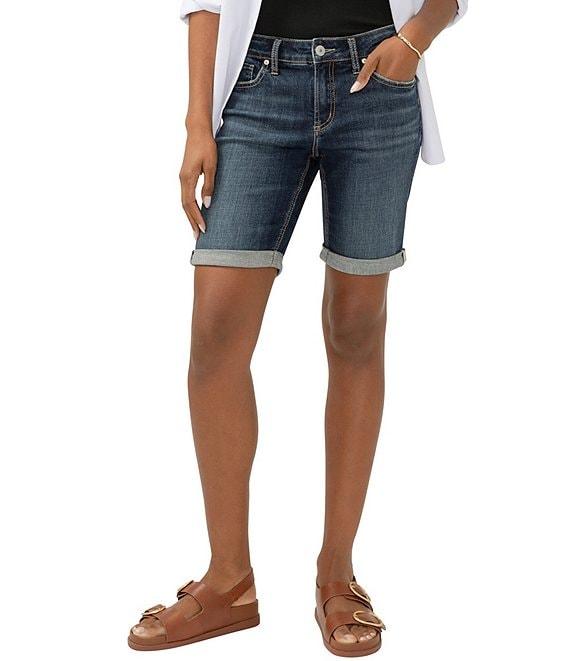 Silver Jeans Co. Comfortable Curvy Fit Elyse Bermuda Shorts Product Image