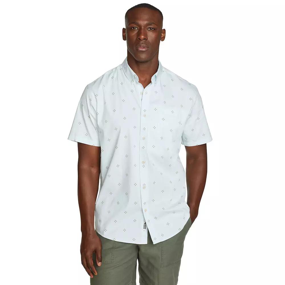 Men's Eddie Bauer UPF 50 Voyager Short Sleeve Button-Down Shirt,  Product Image