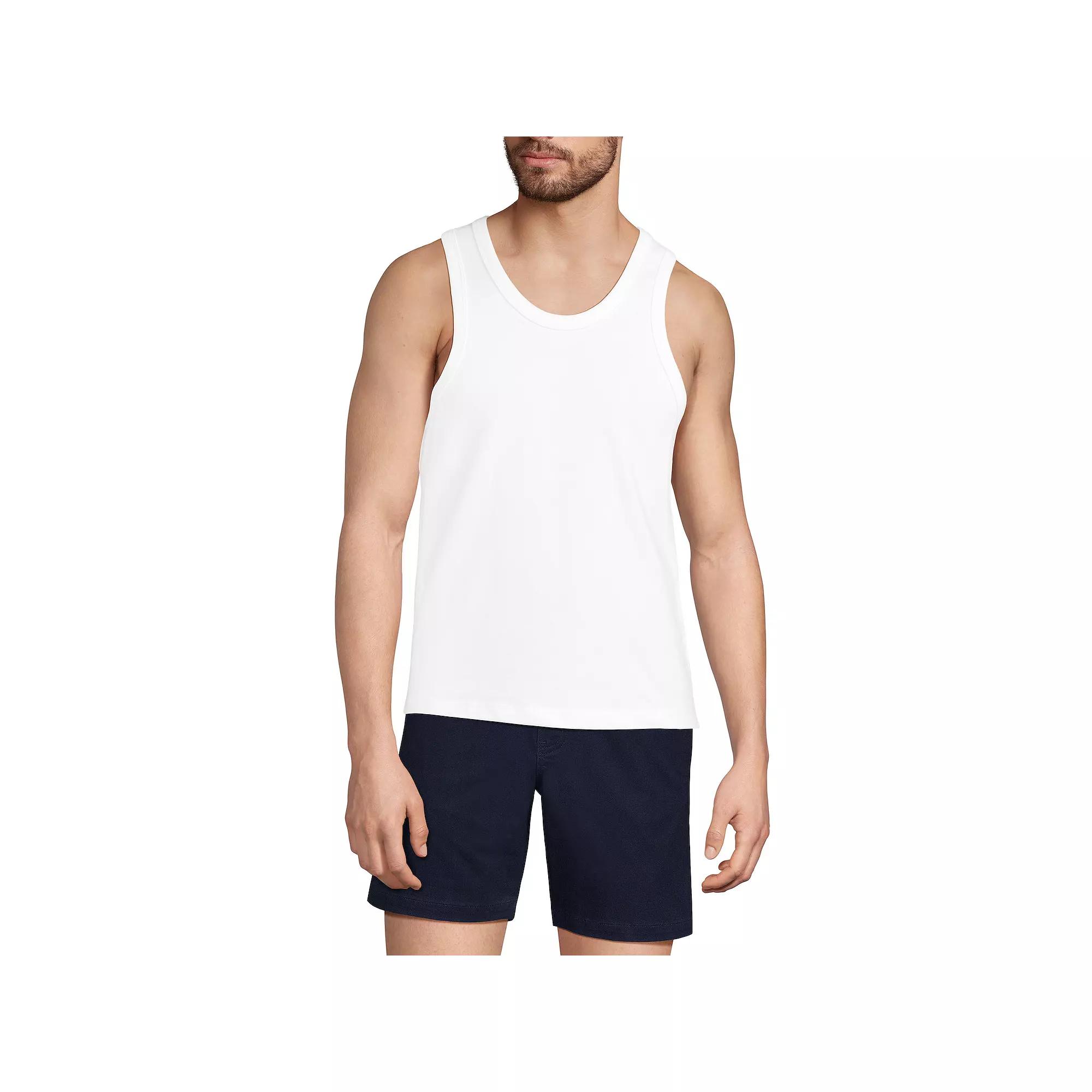 Men's Lands' End Heavy Weight Tank Top,  Product Image