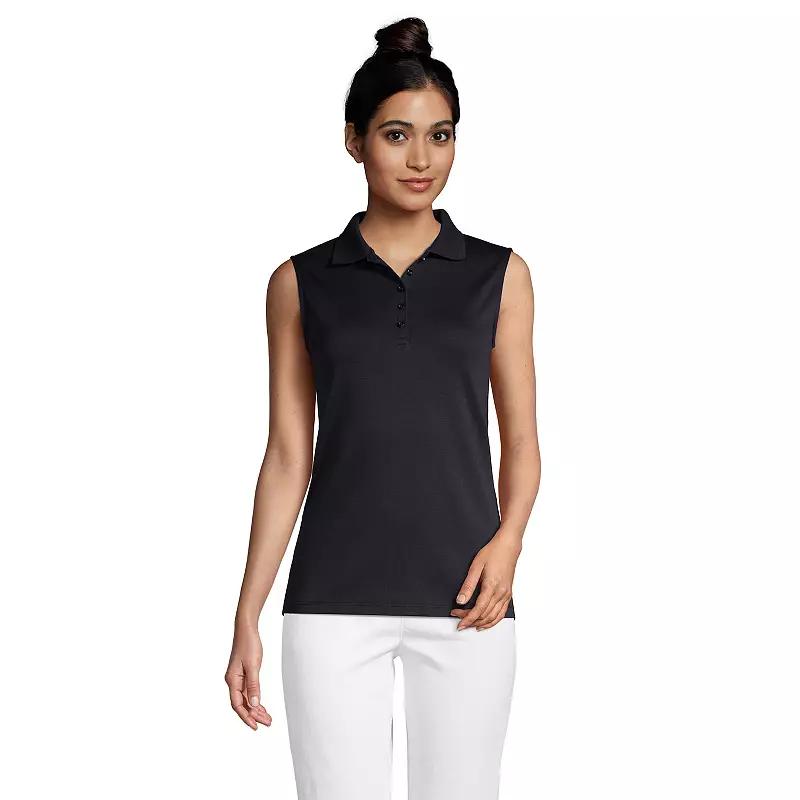 Women's Lands' End Sleeveless Supima Cotton Polo Shirt,  Product Image