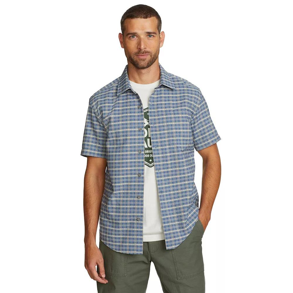Big & Tall Eddie Bauer Short Sleeve Seersucker 2.0 Shirt, Men's,  Product Image