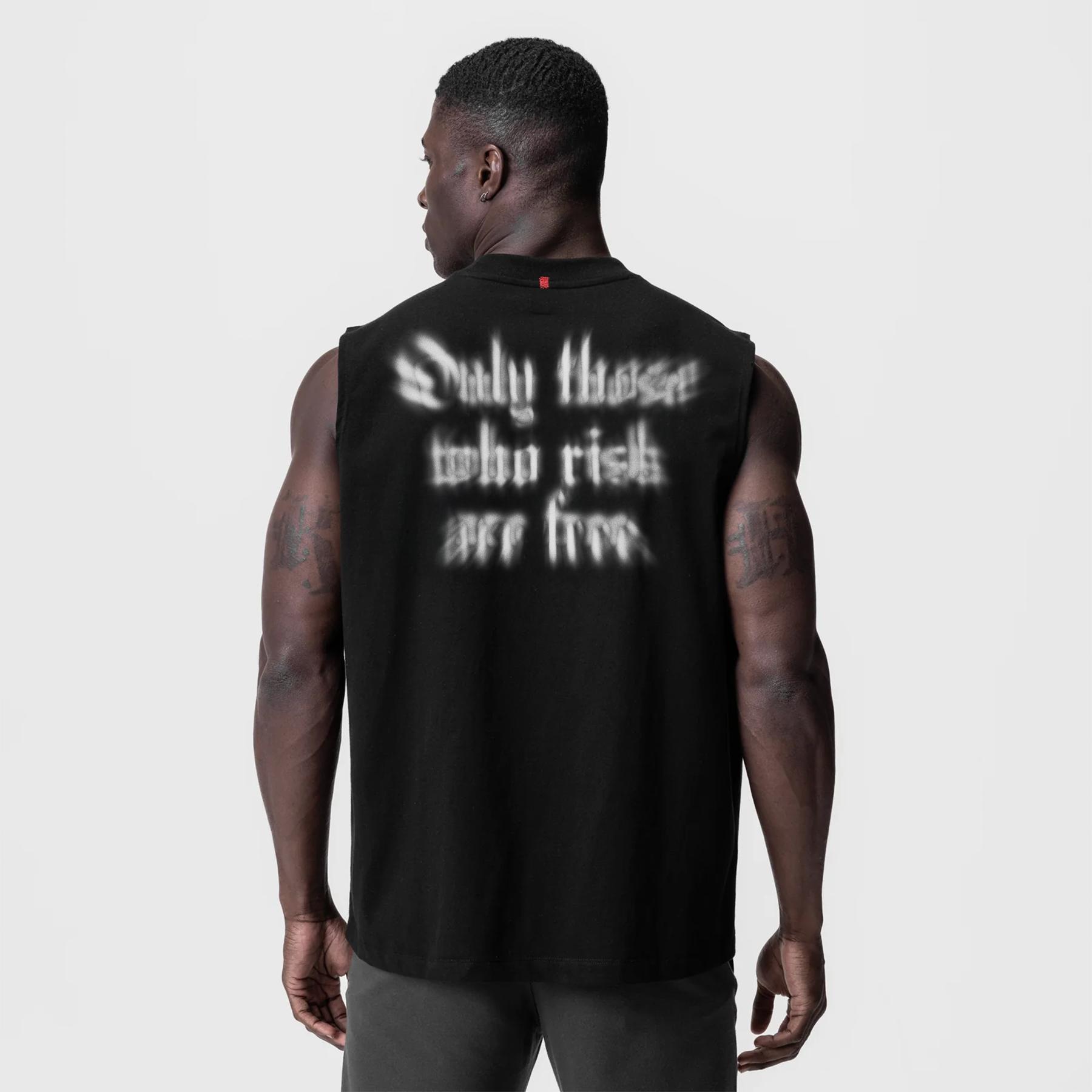 0807. Tech Essential™ Relaxed Cutoff - Black "Chaos Theory" Product Image