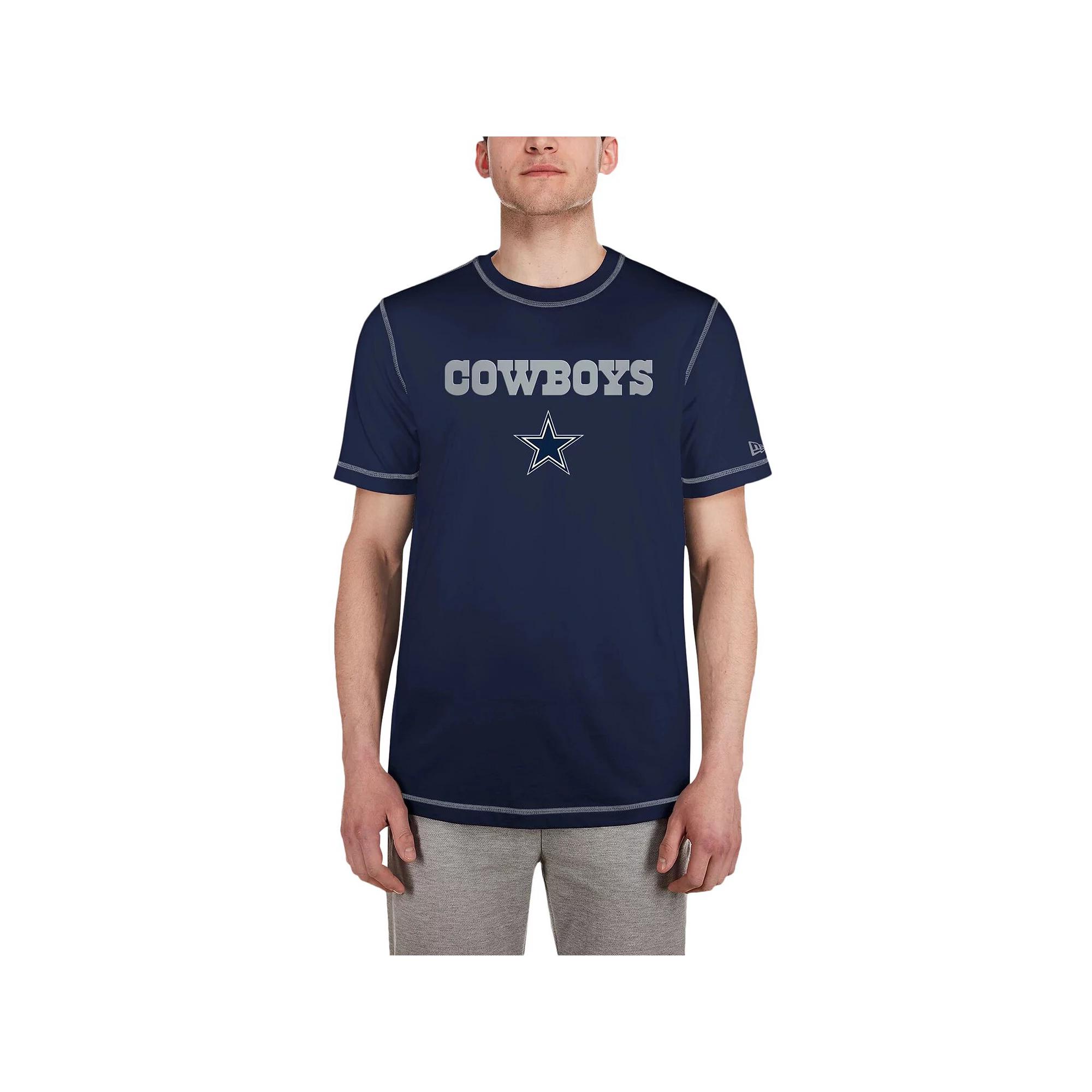 Men's New Era  Navy Dallas Cowboys Third Down Puff Print T-Shirt, Size: Large, Blue Product Image