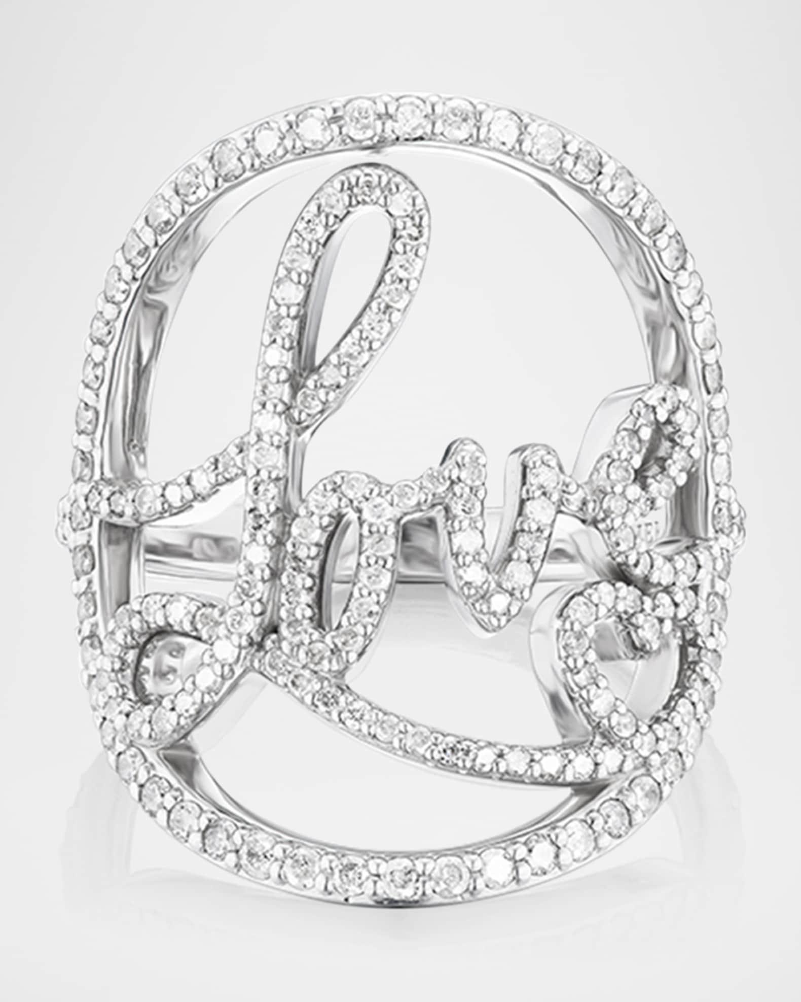 Diamond Love Saddle Statement Ring Product Image