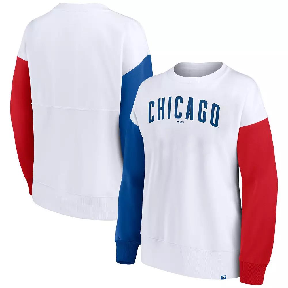 Women's Fanatics Branded White Chicago Cubs Series Pullover Sweatshirt,  Product Image