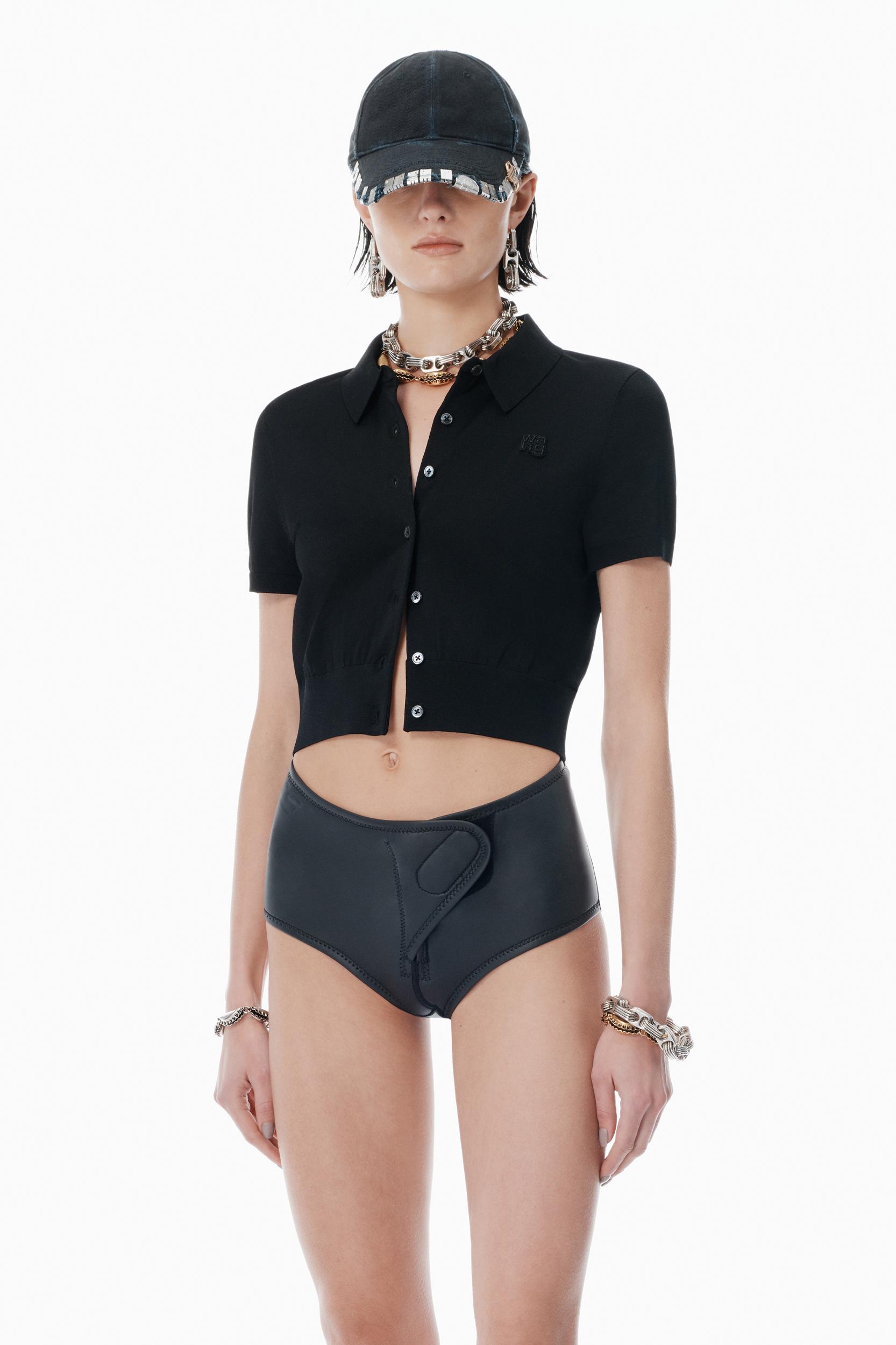 Black Logo-embroidered Cardigan Product Image