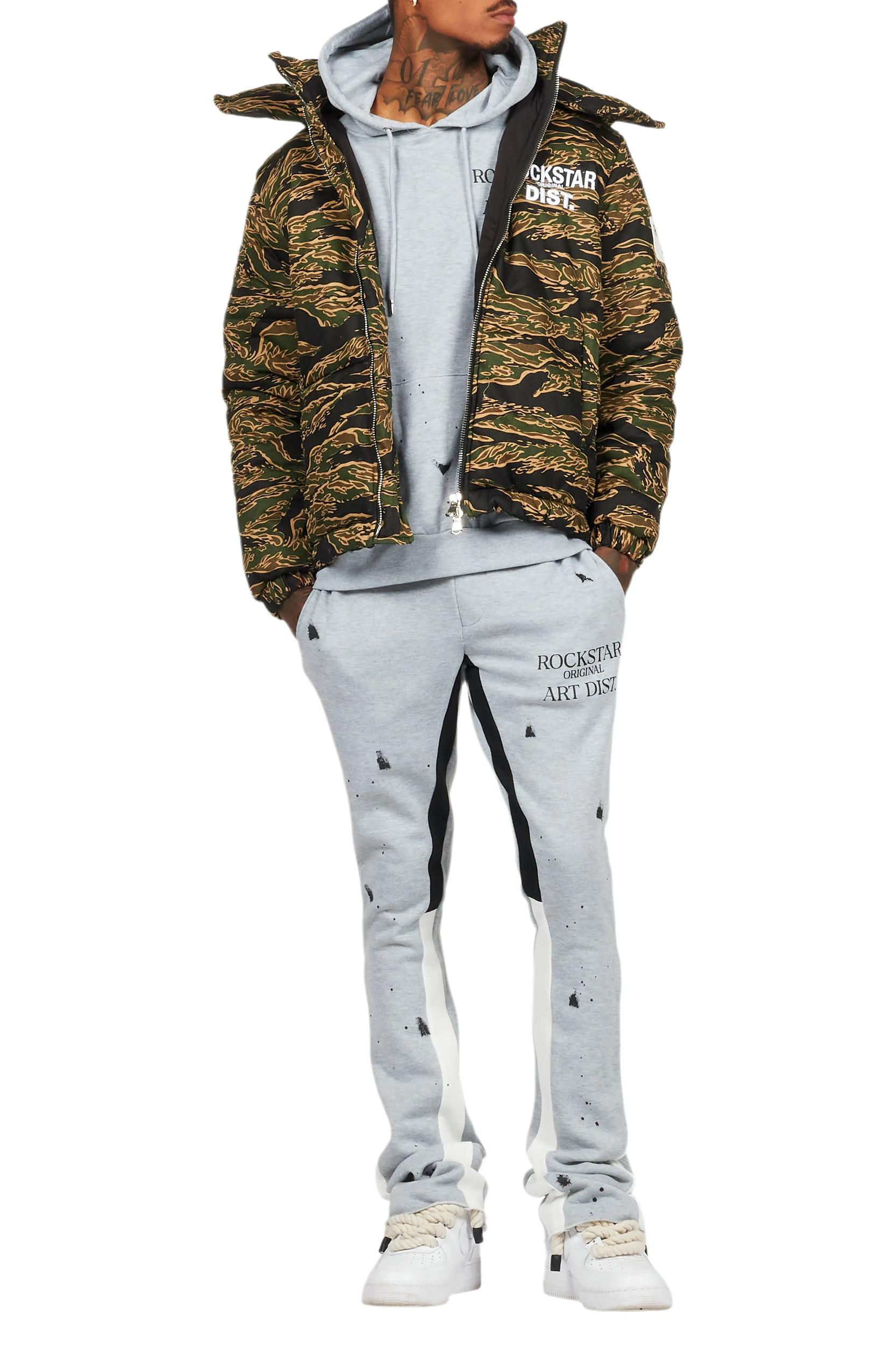 Bevis Camo Puffer Jacket Male Product Image