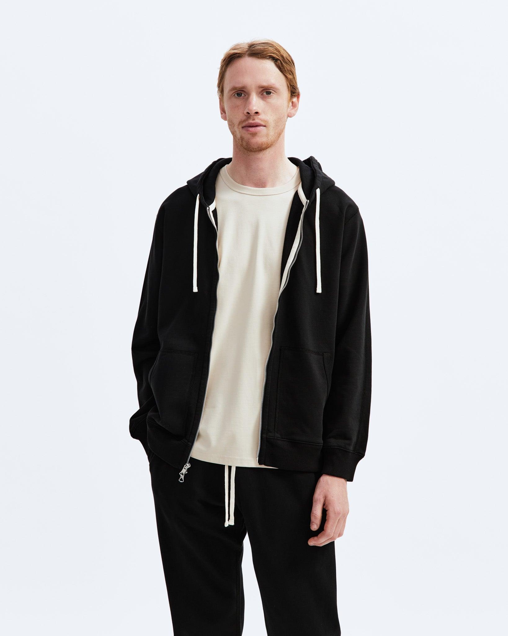 Midweight Terry Classic Full Zip Hoodie - Vault Male Product Image