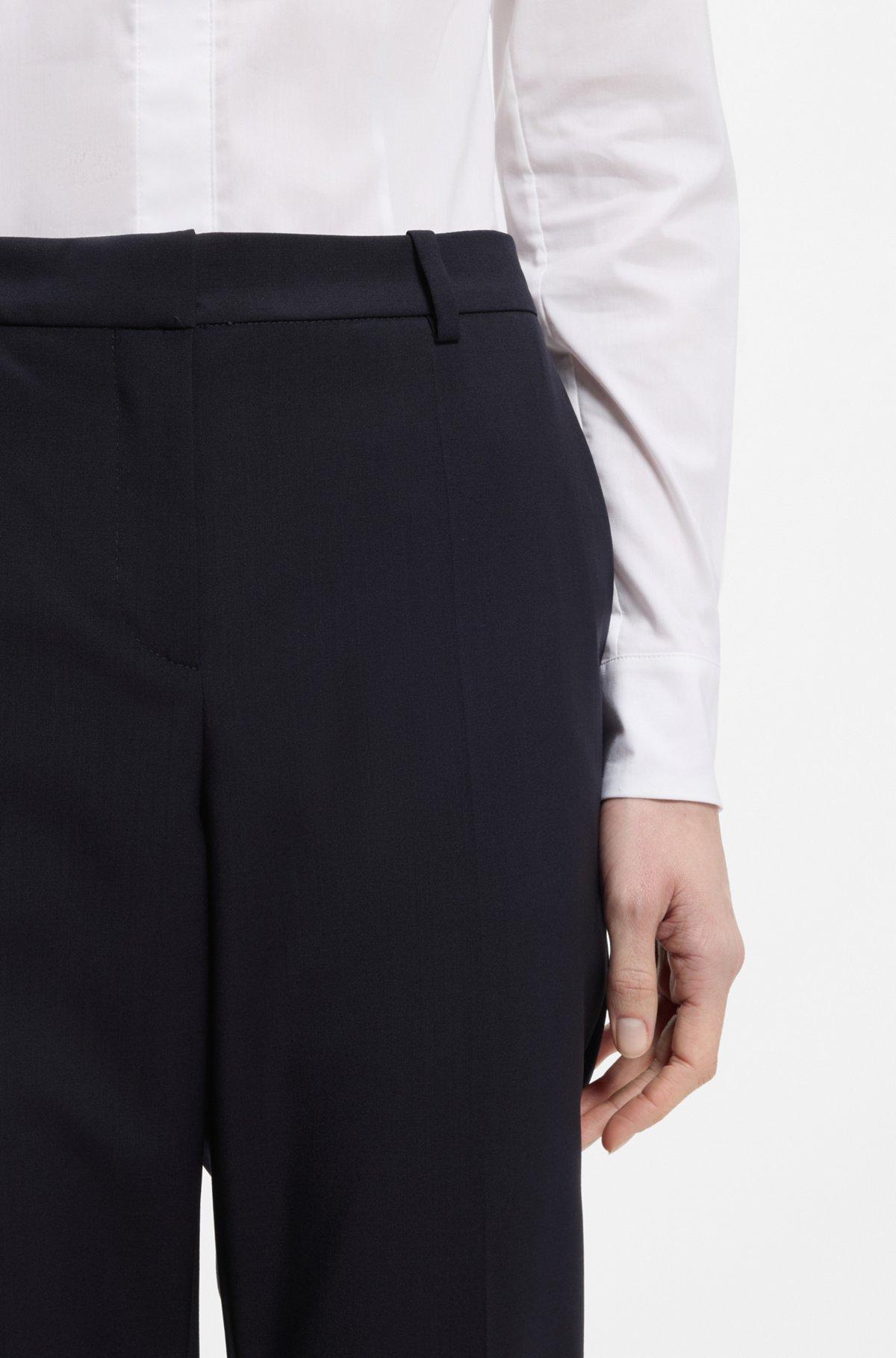 Regular-fit pants in Italian-made virgin wool Product Image