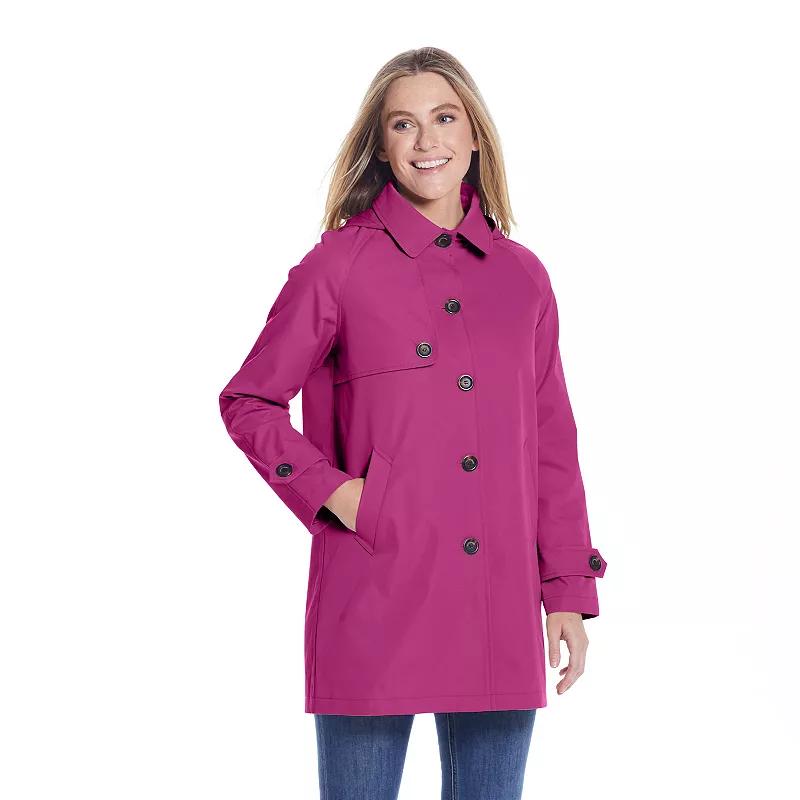 Women's Weathercast Lightweight Button Front Hooded Topper Jacket,  Product Image