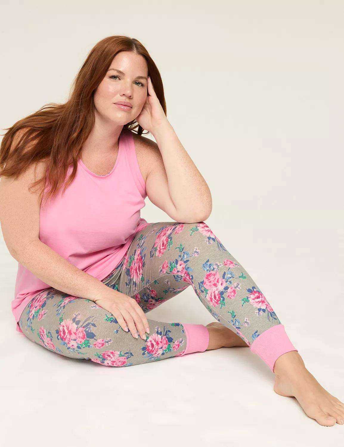 Comfy Cotton Racerback Tunic & Legging PJ Set Product Image
