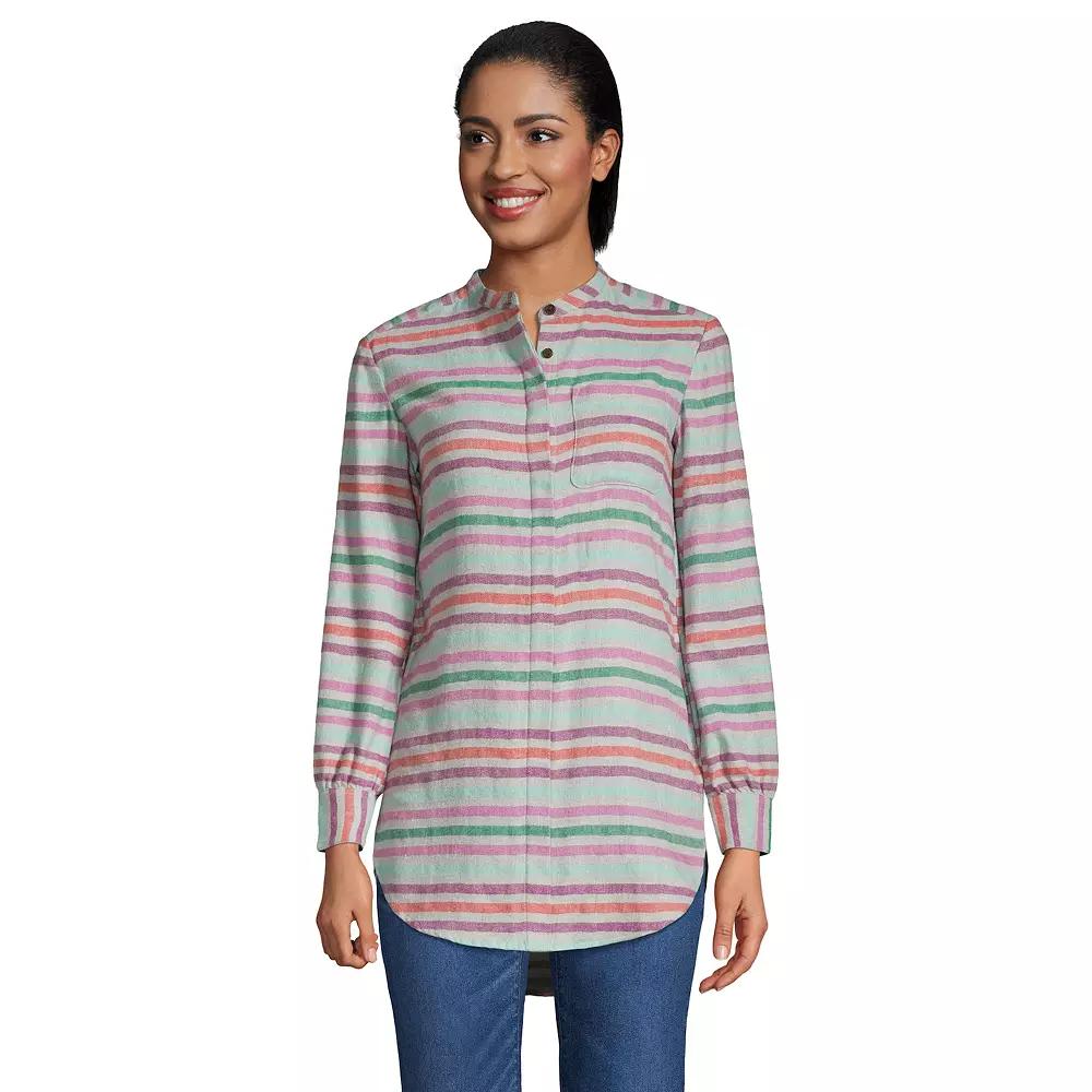Women's Lands' End Flannel A-Line Tunic Top,  Product Image